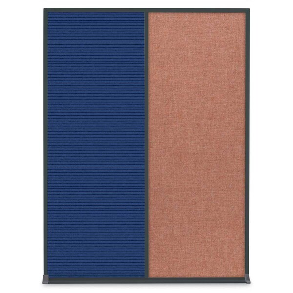 United Visual Products Single Door Radius Corkboard, 18"X24", B UV8000-BRONZE-RUBBER - main